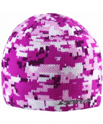 Balaclavas Junior Digi Quick Clava Beanie Hat with pulldown Face Mask for Cold Weather Protection - Rose/Fuchsia - CD1102TK4J...