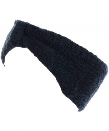 Cold Weather Headbands Womens Winter Chic Turban Bowknot/Floral Crochet Knit Headband Ear Warmer - Lightweight Knit Bowknot B...