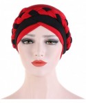 Skullies & Beanies Chemo Cancer Head Hat Cap Ethnic Bohemia Pre-Tied Twisted Braid Hair Cover Wrap Turban Headwear - C6192EMW...