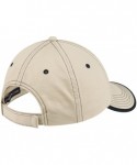 Baseball Caps Vintage Washed Contrast Stitch Cap- Navy and Light Sand - C6113MW7JW7 $12.78