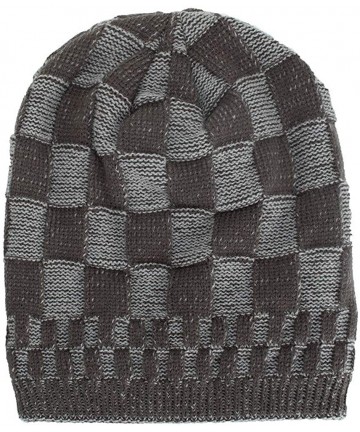 Skullies & Beanies Warm Oversized Chunky Soft Oversized Cable Knit Slouchy Beanie Winter Warm Knit Hat Skull Cap - Gray 8 - C...