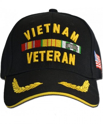 Baseball Caps Vietnam Veteran Cap Black - CD11LZ4ZF5R $23.01