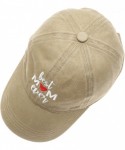 Baseball Caps Baseball Dad Hat Vintage Washed Cotton Low Profile Embroidered Adjustable Baseball Caps - Best Mom Ever - Khaki...