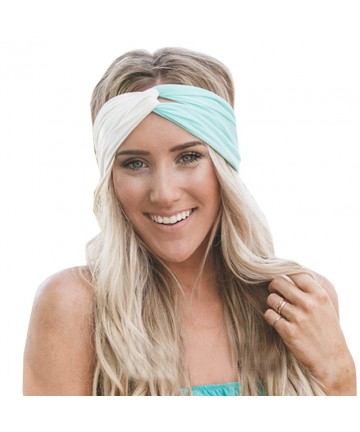 Cold Weather Headbands Headband Fashion Running Athletic Knotted - 8 Pack Wide Turban Headbands for Women - CE18TRS3I7O $22.11