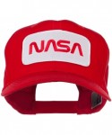 Baseball Caps NASA Logo Embroidered Patched Cap - Red - C611LUGXDN1 $29.22