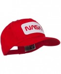 Baseball Caps NASA Logo Embroidered Patched Cap - Red - C611LUGXDN1 $29.22