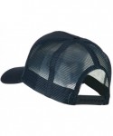 Baseball Caps Director Embroidered Mesh Back Cap - Navy - C418WOUCTIO $29.04