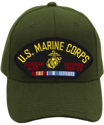 Baseball Caps US Marine Corps - Korean War Veteran Hat/Ballcap Adjustable One Size Fits Most - CY18K2ZM4OQ $34.23