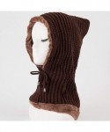 Skullies & Beanies Infinity Crochet Thickening Slouchy - Coffee - CY18KX7KCMS $13.14
