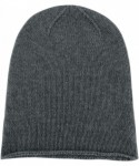 Skullies & Beanies Mens 100% Cashmere Beanie Hat Hand Made in Scotland RRP $120 - Dark Gray - CX12N792DDB $68.82