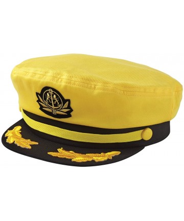 Baseball Caps Original Flag Ship Yacht Cap. One Size Fits Most - Canary - CT1890Q39SG $29.14
