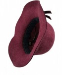 Sun Hats Cloche Hats for Women 100% Wool Fedora Bucket Bowler Hat 1920s Vintage Kentucky Derby Church Party Hats - CH194HXAAZ...