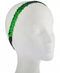 Headbands Festive Holiday Christmas Red Green Silver Sequin Headbands (3pc) - C412O9PVLTD $12.32