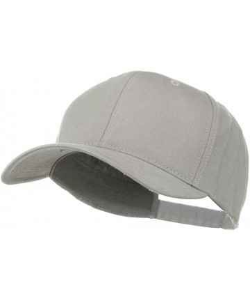 Baseball Caps New Big Size Deluxe Cotton Cap - Grey - CI116S2TORL $24.90