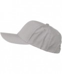 Baseball Caps New Big Size Deluxe Cotton Cap - Grey - CI116S2TORL $24.90