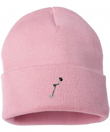 Skullies & Beanies Metal Detector Custom Personalized Embroidery Embroidered Beanie - Light Pink - CH12N76U8OU $23.20