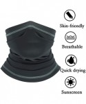 Balaclavas Summer Neck Gaiter Scarf- Cooling Cycling Mask- Breathable Fishing Mask Face Bandana - Dark Gray - CE198OHQ7EK $15.55
