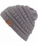 Newsboy Caps Unisex Classic Knit Beanie Women Men Winter Leopard Hat Adult Soft & Cozy Cute Beanies Cap - Gray B - CD192R5ADC...