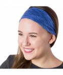 Headbands Xflex Space Dye Adjustable & Stretchy Wide Headbands for Women - Heavyweight Space Dye Royal Blue - CR17X6NSQ0U $15.66
