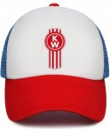 Baseball Caps Unisex Men's Baseball Hats Vintage Adjustable Mesh Driving Kenworth-w900-Trucks-Flat Cap - Red-20 - CY18UU5EC6Z...
