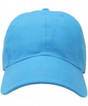 Baseball Caps 12-Pack Wholesale Classic Baseball Cap 100% Cotton Soft Adjustable Size - Turquoise - CS18E6LGQME $67.17