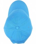 Baseball Caps 12-Pack Wholesale Classic Baseball Cap 100% Cotton Soft Adjustable Size - Turquoise - CS18E6LGQME $67.17