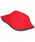 Sun Hats Sun Hat- Women Men Unisex Fisherman Hat Fashion Wild Sun Protection Cap Outdoors - Red1 - CN18U5QN4Z5 $13.15