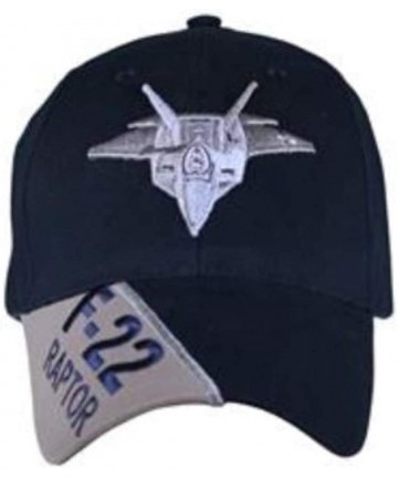 Baseball Caps US Air Force 'F-22 Raptor' Ball Cap- Black- Blue- Adjustable - CH1190PFS8H $22.03