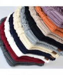 Skullies & Beanies Knit Beanie Hat for Women Oversize Chunky Winter Slouchy Beanie Hats Ski Cap - Navy - CF18ADT00UU $11.66