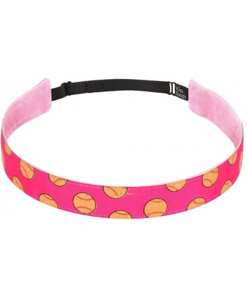 Headbands Non Slip Headbands for Girls - BaniBands Sports Headband - No Slip Band Design - Softball-hot Pink - CM17Y0DHDEA $1...