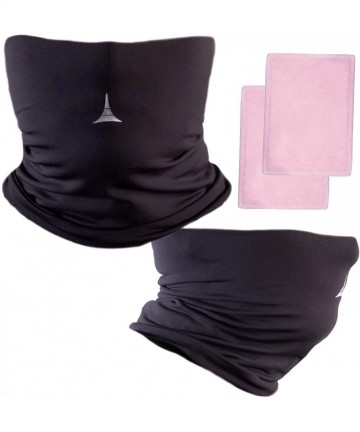 Balaclavas Face Mask Reusable with Filter - Anti Pollution Neck Gaiter - Face Cover - 2pack - Black&black - CD1999KOWWS $57.94