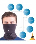 Balaclavas Face Mask Reusable with Filter - Anti Pollution Neck Gaiter - Face Cover - 2pack - Black&black - CD1999KOWWS $34.76