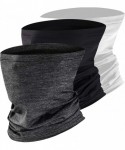Balaclavas Sports Quick Dry UV Protection Head Wrap Face Scarf Neck Gaiter Bandana Balaclava - Black/White/Heather Grey - C31...