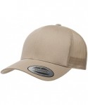 Baseball Caps Flexfit Retro Snapback Trucker Cap - Moss/Khaki - C3184MUHUO4 $15.86