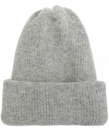 Skullies & Beanies Womens Winter Beanie Hat with Wool- Ripped Beanie- Mustard Slouch Beanie Women - Gray - CH18XT8YYTE $14.52