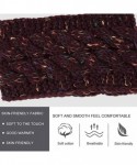 Cold Weather Headbands Womens Ear Warmers Headbands Winter - Confetti- Wine Red(1 Pack) - CP18XS08MY2 $13.71