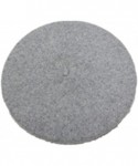 Berets 100% Wool French Style Casual Classic Solid Color Wool Beret Hat Cap - Light Grey - CD12N83DS0A $12.44