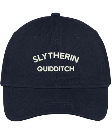 Baseball Caps Slytherin Quidditch Embroidered Soft Cotton Adjustable Cap Dad Hat - Navy - CB12NTQC1S4 $34.56