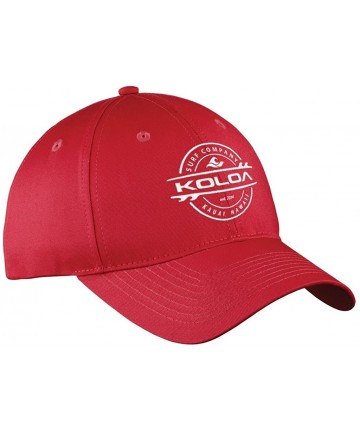 Baseball Caps Curved Bill Snapback Baseball Caps - Red - CV12DETKZBT $21.74