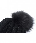 Skullies & Beanies Womens Winter Beanie Hat Scarf Set Warm Fuzzy Knit Hat Neck Scarves - C-white - C918ZDQEHSL $18.59