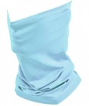 Balaclavas Unisex Seamless Face Mask Protection - Light Blue(with Filters) - CN198GY3C4W $17.54