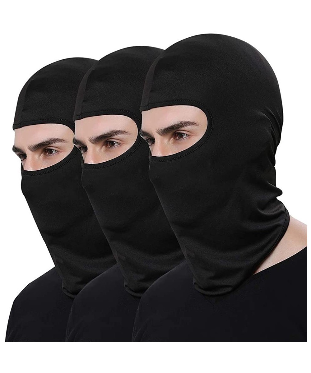 Balaclavas 3 Pack Balaclava Face Mask UV Protective Breathable Neck Cover Windproof Outdoor Sports Cycling Hat for Men Women ...