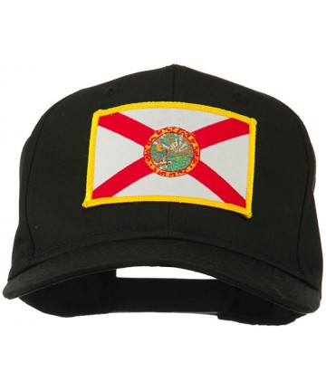 Baseball Caps Eastern State Florida Embroidered Patch Cap - Black - CK11PN6KDVJ $18.57
