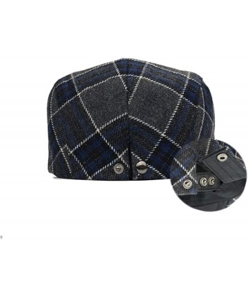 Newsboy Caps Men's Newsboy Ivy Gatsby Cap Irish Hunting Hat Cap Adjustable Cold Weather Driving Hat - Navy - CF18II06GQD $16.95