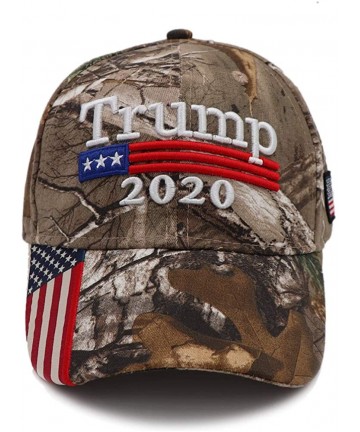 Baseball Caps Donald Trump Hat 2020 Keep America Great KAG MAGA with USA Flag 3D Embroidery Hat - Camo - CQ18RWK5NMT $19.00