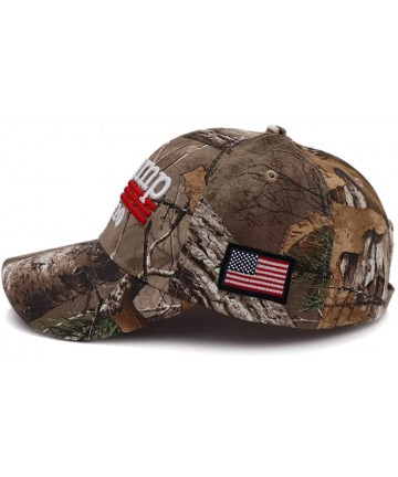 Baseball Caps Donald Trump Hat 2020 Keep America Great KAG MAGA with USA Flag 3D Embroidery Hat - Camo - CQ18RWK5NMT $19.00