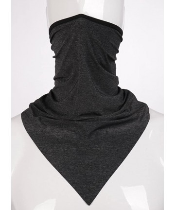 Balaclavas Summer Ice Silk Cooling Outdoor Headwear UV Protection Face Mask Neck Gaiter - Dark Grey - CP18EQIW8WQ $16.62