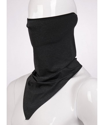 Balaclavas Summer Ice Silk Cooling Outdoor Headwear UV Protection Face Mask Neck Gaiter - Dark Grey - CP18EQIW8WQ $16.62
