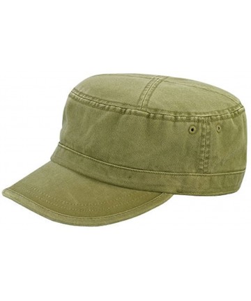 Baseball Caps Camo Washed Army Cap - Olive - C8119AGJKO3 $22.80