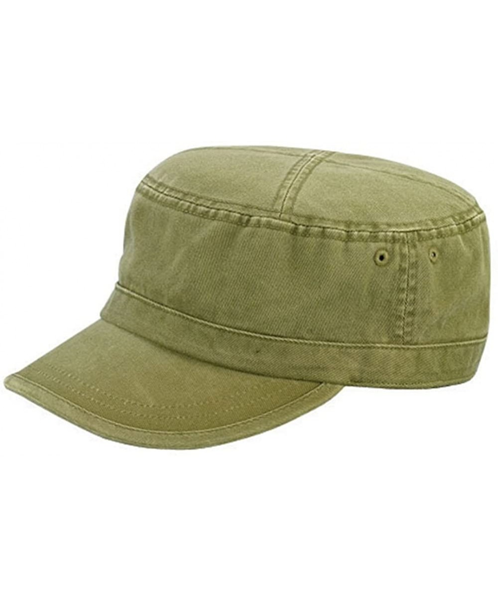 Baseball Caps Camo Washed Army Cap - Olive - C8119AGJKO3 $14.83